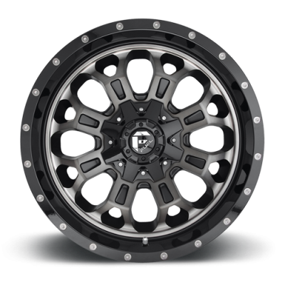 Aluminum Wheels 18X9 Crush D561 5 On 114.3/5 On 127 Gloss Black Double Dark Tint Machined Face 78.1 Bore 1 Offset 8 Spoke Fuel Off Road Wheels