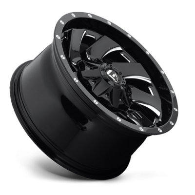 Aluminum Wheels 20X12 Cleaver D574 5 On 114.3/5 On 127 Gloss Black/Milled 78.1 Bore -44 Offset 8 Spoke Fuel Off Road Wheels