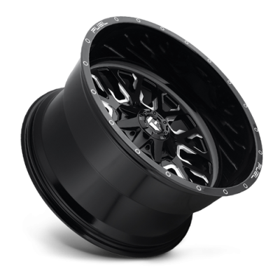 Aluminum Wheels 20X10 Stroke D611 5 On 114.3/5 On 127 Gloss Black/Milled 78.1 Bore -18 Offset Fuel Off Road Wheels