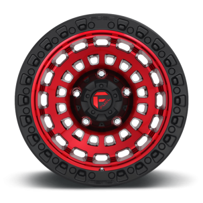 Aluminum Wheels 17X9 Zephyr D632 5 On 127 Candy Red W/Matte Black Ring 71.6 Bore 1 Offset Fuel Off Road Wheels