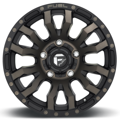 Aluminum Wheels 18X9 Blitz D674 5 On 127 Matte Black Double Dark Tint 71.5 Bore 1 Offset Multi Spoke Fuel Off Road Wheels
