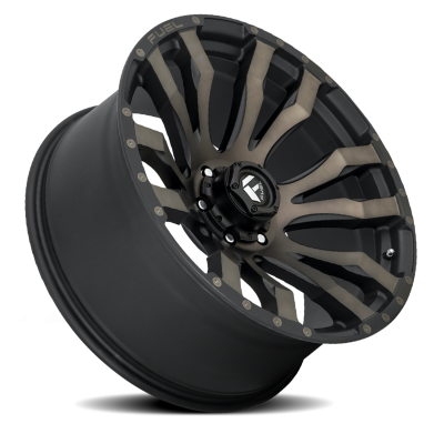Aluminum Wheels 22X10 Blitz D674 6 On 135 Matte Black Double Dark Tint 87.1 Bore -18 Offset Multi Spoke Fuel Off Road Wheels