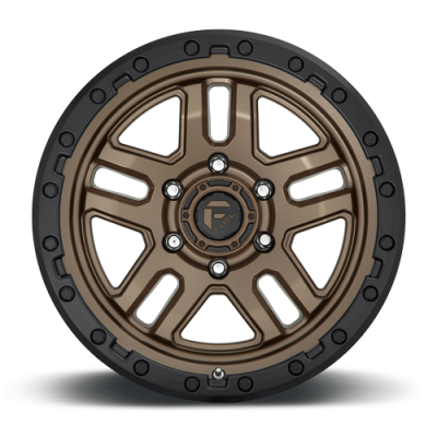 Aluminum Wheels 20X9 AMMO D702 5 On 127 Matte Bronze W/Black Bead Ring 71.5 Bore 1 Offset 5 Spoke Fuel Off Road Wheels