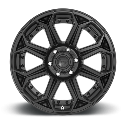 Aluminum Wheels 20X9 Siege D706 5 On 127 Matte Black 71.5 Bore 1 Offset Fuel Off Road Wheels