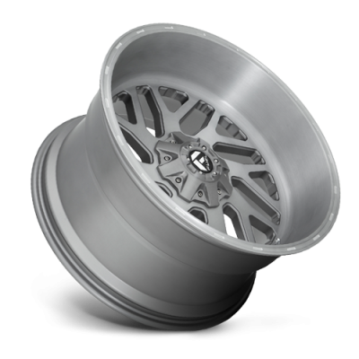 Aluminum Wheels 26X12 Triton Platinum D715 5 On 127/5 On 139.7 Brush Gunmetal Gray/Clear Tint 87.1 Bore -44 Offset Mesh Spoke Fuel Off Road Wheels