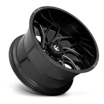 Aluminum Wheels 20X9 Runner D741 5 On 127 Gloss Black Milled 71.5 Bore 1 Offset Fuel Off Road Wheels