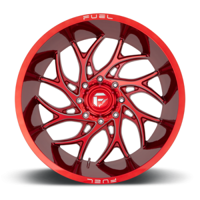 Aluminum Wheels 20X9 Runner D742 6 On 135 Candy Red Milled 87.1 Bore 1 Offset Fuel Off Road Wheels
