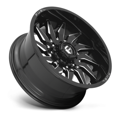 Aluminum Wheels 20X10 Saber D744 5 On 127 Gloss Black Milled 71.5 Bore -18 Offset Fuel Off Road Wheels