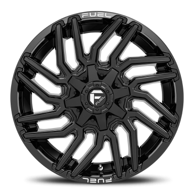 Aluminum Wheels 20X9 Typhoon D776 5 On 114.3/5 On 127 Gloss Black 78.1 Bore 1 Offset Fuel Off Road Wheels