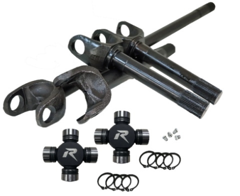 1971-91 GM Dana 60 4340 Chromoly Discovery Series Front Axle Kit, 35 Spline, HD U-Joints Revolution Gear