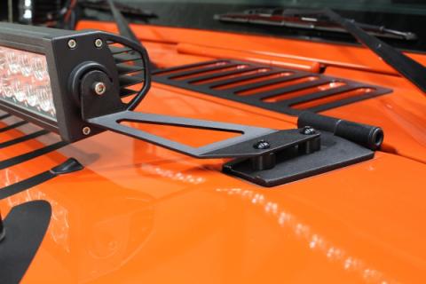 Jeep JK Hood Light Mount Brackets 07-18 Wrangler JK Fishbone Offroad