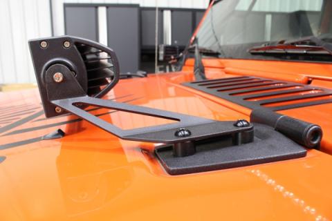 Jeep JK Hood Light Mount Brackets 07-18 Wrangler JK Fishbone Offroad