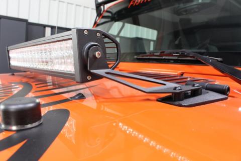 Jeep JK Hood Light Mount Brackets 07-18 Wrangler JK Fishbone Offroad