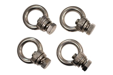 Jeep Storage/Bed Rack Tie Down Kit Stainless Steel Fishbone