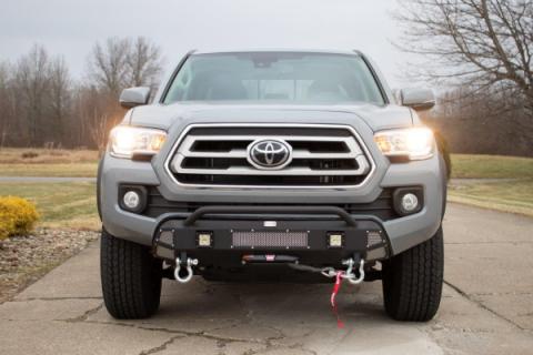 2016-Present Toyota Tacoma Center Stubby Front Bumper Fishbone Offroad