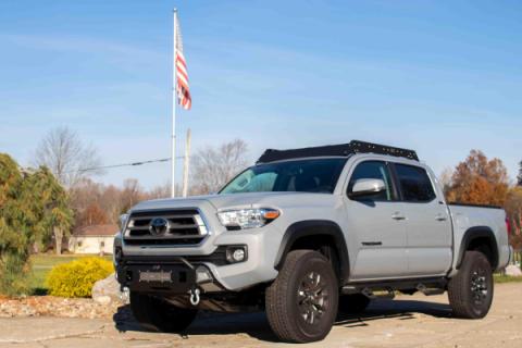 2016-Present Toyota Tacoma Center Stubby Front Bumper Fishbone Offroad