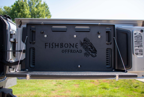6th Gen Ford Bronco, 18-Present Jeep Wrangler JL and 07-18 Jeep Wrangler JK Tailgate Table Fishbone Offroad