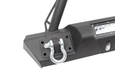 Jeep JK Front Stubby Winch Bumper W/Tube Guard 07-18 Wranger JK Black Texured Powercoated Fishbone Offroad