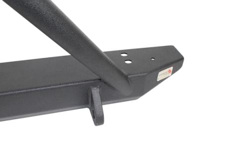 Jeep TJ Front Bumper W/Stinger 97-06 Wrangler TJ Rubicon and Unlimited Steel Black Textured Powdercoat Piranha Series Fishbone Offroad