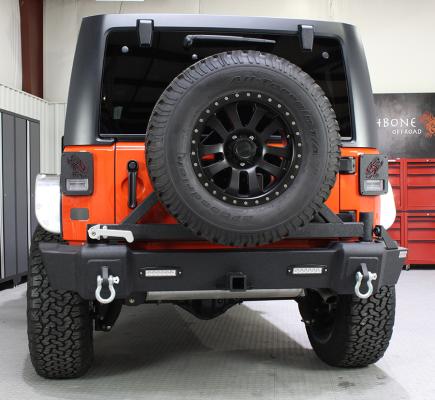 Jeep JK Rear Bumper With Tire Carrier 07-18 Wrangler JK Fishbone Offroad