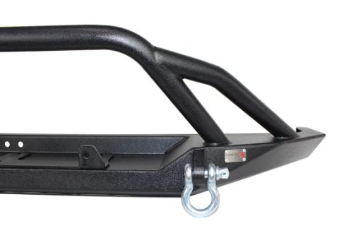 Cherokee XJ Front Winch Bumper W/Grille Guard Bullhead Steel Black Textured Powdercoat Fishbone Offroad