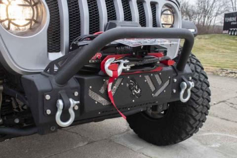 Barracuda Modular Front Bumper - Base 07-18 Jeep Wrangler, 18-Present Jeep Wrangler, 18-Present Jeep Gladiator JT Fishbone Offroad