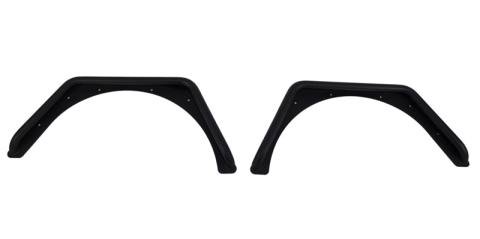 Jeep TJ Tube Fender Set Of 4 Front and Rear 97-06 Wrangler TJ Steel Black Textured Powdercoat Fishbone Offroad