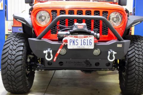 Wrangler/Gladiator Mako Front Bumper Skid Plate For 18-Pres Wrangler 20-Pres Gladiator Fishbone Offroad