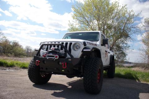 18-Current Jeep Wrangler JL, JLU and 20-Current Jeep Gladiator JT Front Steel Elite Fenders Fishbone Offroad