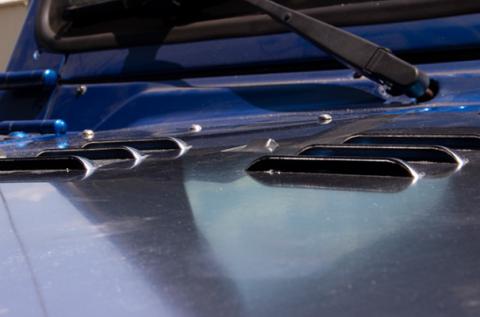 Jeep TJ Hood Louver Raw Unpainted 03-06 Wrangler TJ Fishbone Offroad