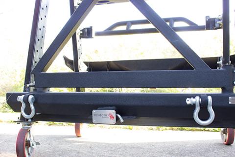 Hitch Cover For 2 Inch Hitch Black Powdercoated Steel Fishbone Offroad