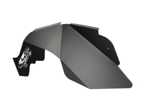 Jeep JK Logo Aluminum Inner Fenders 07-18 Wrangler JK Black Powdercoat Fishbone Offroad