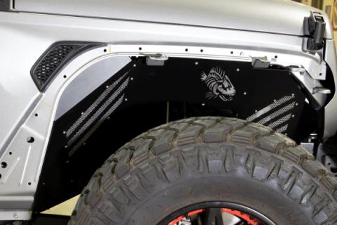 Aluminum Inner Fenders For 18-Current Jeep Wrangler JL and Wrangler Unlimited JLU Fishbone Offroad