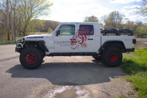 18-Current Jeep Wrangler JL, JLU and 20-Current Jeep JT Gladiator Aluminum Elite Front Fenders Fishbone Offroad