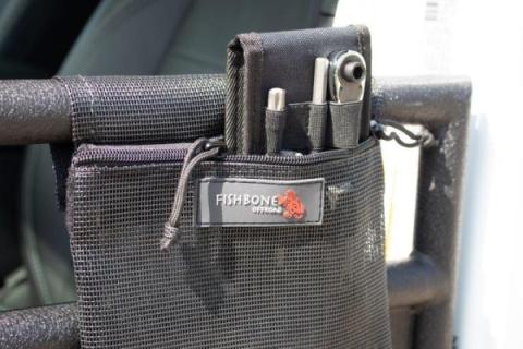 Tube Door Storage Bag For 18-Up Jeep Wrangler JL 2 Door Fishbone