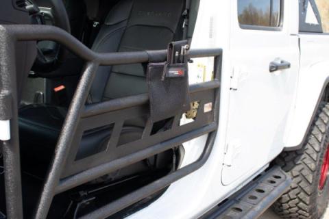 Tube Door Storage Bag For 18-Up Jeep Wrangler JL 2 Door Fishbone