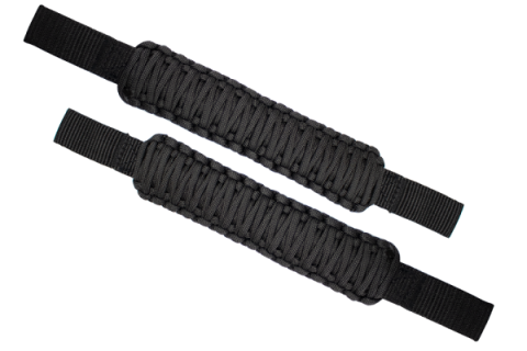 Head Rest Paracord Grab Handles Black Fishbone Offroad