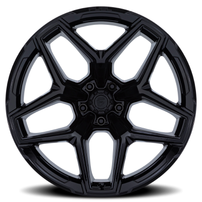 Aluminum Wheels 18X9 Flux 6 FC854BX 6 On 135 Gloss Black 87.1 Bore 1 Offset Fuel Off Road Wheels