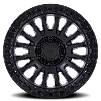 Aluminum Wheels 20X9 Rincon SBL FC857MB 5 On 127 Matte Black/Gloss Black Lip 71.5 Bore 1 Offset Fuel Off Road Wheels