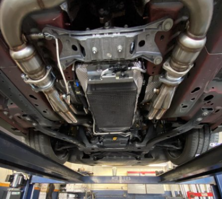 2018-2023 Mustang Long Tube Header Kit With Catalytic Converters 304 Stainless Pypes Performance Exhaust