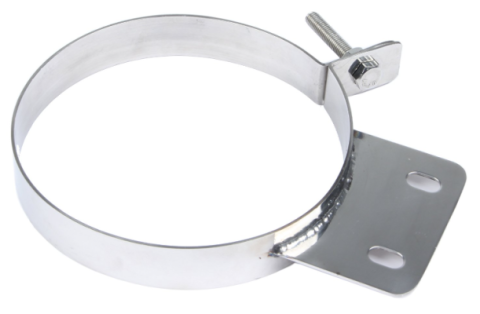 Diesel Stack Exhaust Clamp 6 in Polished 304 Stainless Steel Pypes Exhaust