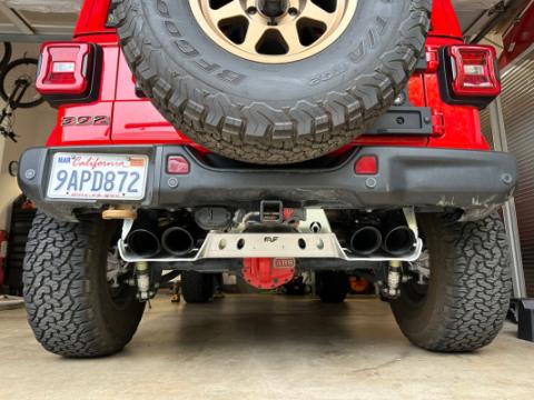 JLU Magnaflow Muffler and Tip Skid - 4 Door 392 Hemi Aluminum Artec Industries