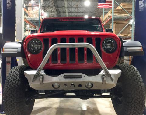 NightHawk Jeep JL Front Bumper W/Mid Tube Stinger Bare Artec Industries
