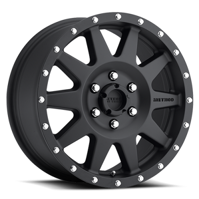 Aluminum Wheels 17x8.5 The Standard MR301 Bolt Pattern 6 On 135 Offset 0 Lip Size 2.76 Matte Black MB Method