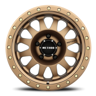 Aluminum Wheels 17x8.5 Double Standard MR304 Bolt Pattern 5 On 127 Offset 0 Lip Size 3.07 Method Bronze BRZ Method