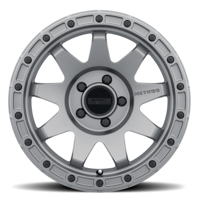 Aluminum Wheels 17x9 MR317 Bolt Pattern 5 On 127 Offset -12 Lip Size 1.57 Matte Titanium GY Method