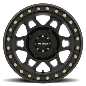 Aluminum Wheels 15x7 MR405 Beadlock UTV Bolt Pattern 4 On 156 Offset 13 Matte Black MB Method