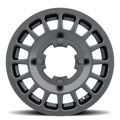 Aluminum Wheels 14x6 MR407 Bead Grip UTV Bolt Pattern 4 On 156 Offset 38 Lip Size 0 Matte Black MB Method