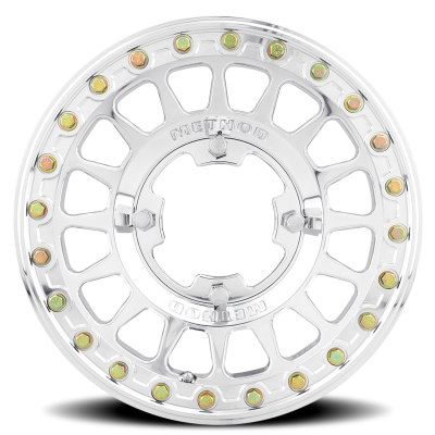 Aluminum Wheels 15x10 MR413 Beadlock UTV Bolt Pattern 5 On 114.3 Offset 25 Lip Size 2.28 Polished Method