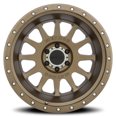 Aluminum Wheels 20x12 NV MR605 Bolt Pattern 6 On 139.7 Offset -52 Lip Size 4.92 Method Bronze BRZ Method